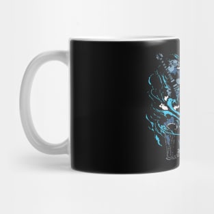 Ghost Retro Navy Mug